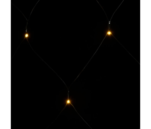 vidaXL Ziemassvētku lampiņu tīkls, 3x2 m, 204 silti baltas LED