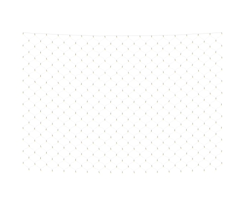 vidaXL Ziemassvētku lampiņu tīkls, 3x2 m, 204 silti baltas LED