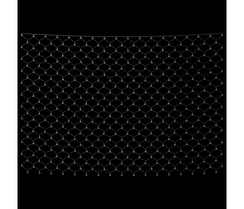 vidaXL Ziemassvētku lampiņu tīkls, 3x2 m, 204 vēsi baltas LED