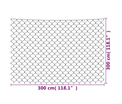 vidaXL Ziemassvētku lampiņu tīkls, 3x3 m, 306 silti baltas LED