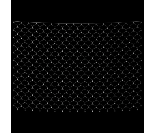 vidaXL Ziemassvētku lampiņu tīkls, 3x3 m, 306 vēsi baltas LED