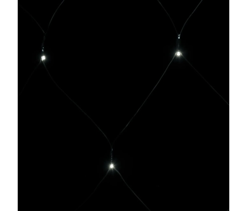 vidaXL Ziemassvētku lampiņu tīkls, 3x3 m, 306 vēsi baltas LED