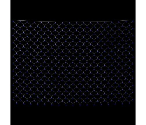 vidaXL Ziemassvētku lampiņu tīkls, 3x3 m, 306 gaiši zilas LED