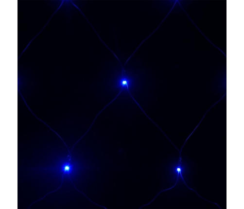 vidaXL Ziemassvētku lampiņu tīkls, 3x3 m, 306 gaiši zilas LED