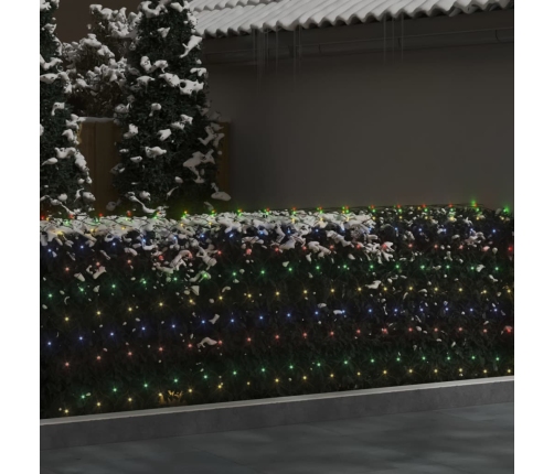 vidaXL Ziemassvētku lampiņu tīkls, 3x3 m, 306 krāsainas LED