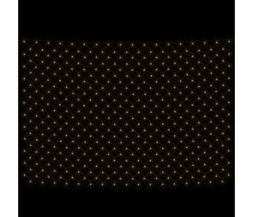 vidaXL Ziemassvētku lampiņu tīkls, 4x4 m, 544 silti baltas LED