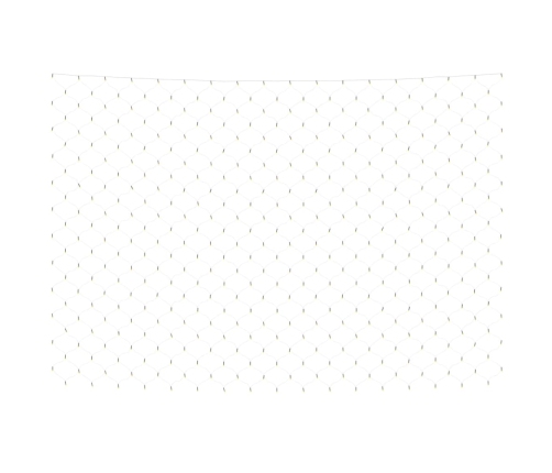 vidaXL Ziemassvētku lampiņu tīkls, 4x4 m, 544 silti baltas LED