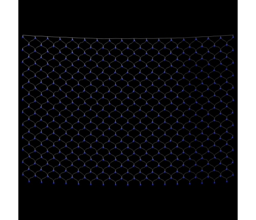 vidaXL Ziemassvētku lampiņu tīkls, 4x4 m, 544 gaiši zilas LED