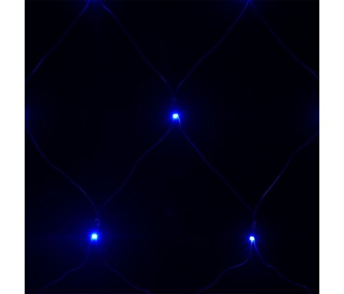 vidaXL Ziemassvētku lampiņu tīkls, 4x4 m, 544 gaiši zilas LED