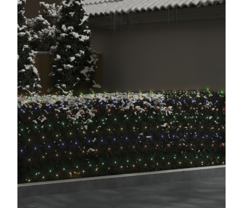 vidaXL Ziemassvētku lampiņu tīkls, 4x4 m, 544 krāsainas LED