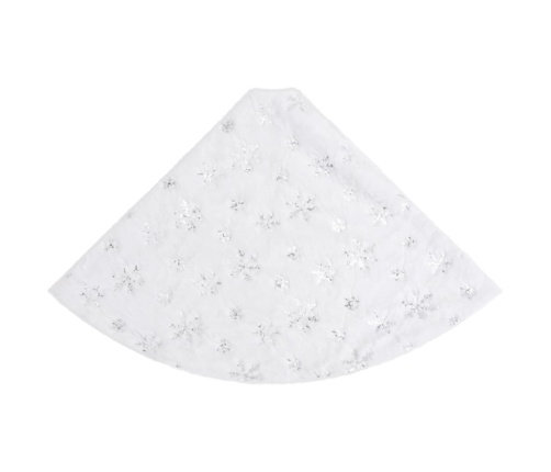 vidaXL Ziemassvētku egles pamatnes pārklājs, 122 cm, mākslīgā kažokāda