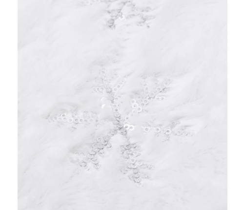 vidaXL Ziemassvētku egles pamatnes pārklājs, 122 cm, mākslīgā kažokāda