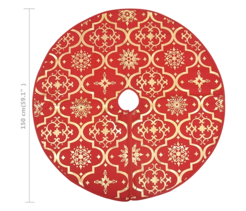 vidaXL Ziemassvētku egles pamatnes paklājs un zeķe, 150 cm, audums