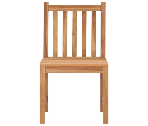 vidaXL dārza krēsli ar matračiem, 8 gab., masīvs tīkkoks