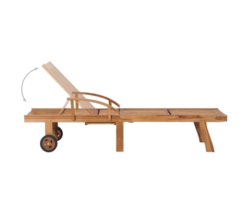 vidaXL sauļošanās zviļņi, 2 gab., pelēki matrači, masīvs tīkkoks