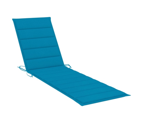 Sauļošanās Zviļņi, 2 Gab., Zili Matrači, Masīvs Tīkkoks Vidaxl