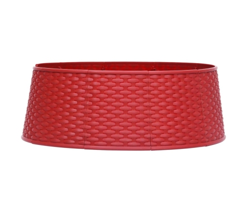 vidaXL Ziemassvētku egles pamatnes pārsegs, sarkans, Ø65x19,5 cm