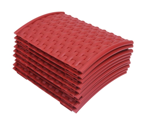 vidaXL Ziemassvētku egles pamatnes pārsegs, sarkans, Ø65x19,5 cm