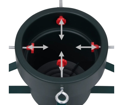 Ziemassvētku Egles Statīvs, Melns, 46X46X19 Cm Vidaxl
