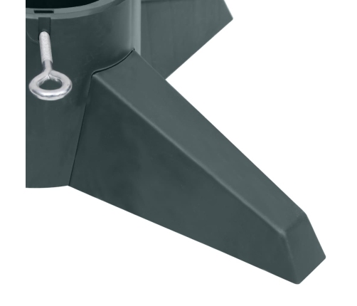 vidaXL Ziemassvētku egles statīvs, zaļš, 55,5x55,5x15 cm