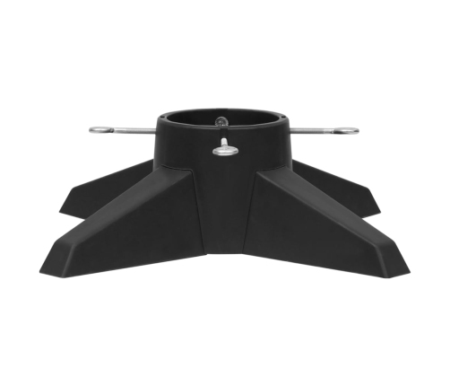 vidaXL Ziemassvētku egles statīvs, pelēks, 55,5x55,5x15 cm