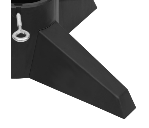 vidaXL Ziemassvētku egles statīvs, pelēks, 55,5x55,5x15 cm