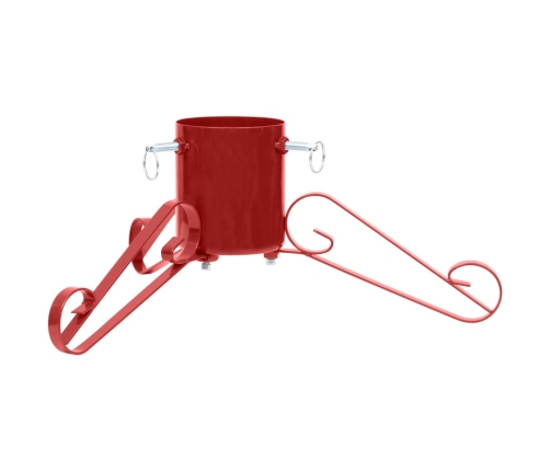 vidaXL Ziemassvētku egles statīvs, sarkans, 58x58x21 cm