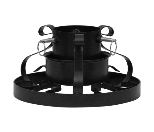 vidaXL Ziemassvētku egles statīvs, melns, 29x29x15,5 cm