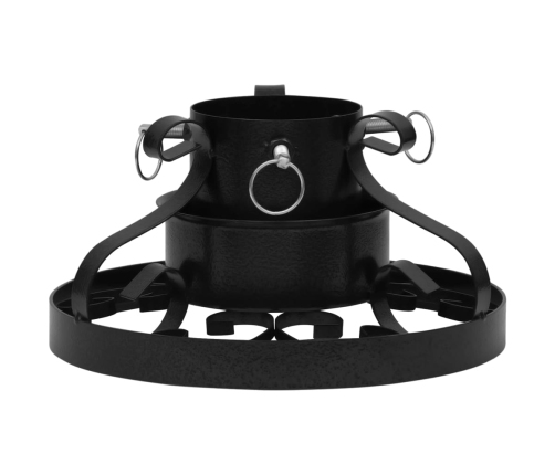 vidaXL Ziemassvētku egles statīvs, melns, 29x29x15,5 cm