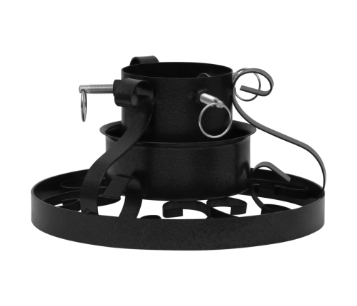 vidaXL Ziemassvētku egles statīvs, melns, 29x29x15,5 cm