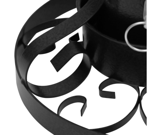 vidaXL Ziemassvētku egles statīvs, melns, 29x29x15,5 cm