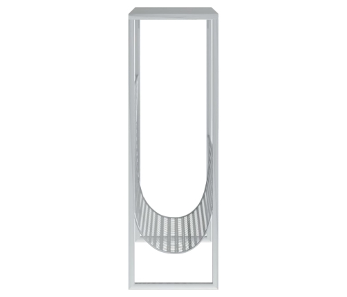 vidaXL žurnālu turētājs, sudraba krāsa, 35x15x45 cm, tērauds