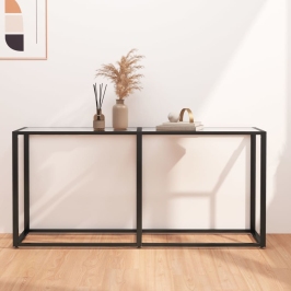 Konsoles Galdiņš, 160X35X75,5 Cm, Caurspīdīgs Rūdīts Stikls Vidaxl