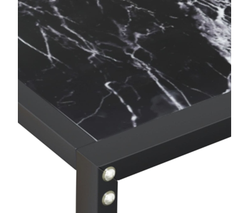 vidaXL konsoles galdiņš, marmora raksts, 200x35x75,5 cm, rūdīts stikls