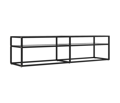 vidaXL TV plaukts, 160x40x40,5 cm, caurspīdīgs rūdīts stikls
