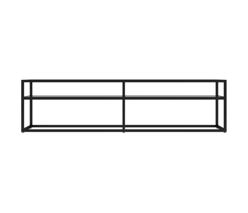 vidaXL TV plaukts, 160x40x40,5 cm, caurspīdīgs rūdīts stikls