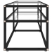 vidaXL TV plaukts, 160x40x40,5 cm, caurspīdīgs rūdīts stikls