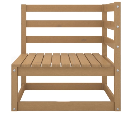 vidaXL 10-daļīgs dārza atpūtas mēbeļu komplekts, brūns priedes koks