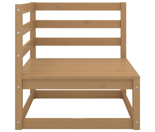 vidaXL 10-daļīgs dārza atpūtas mēbeļu komplekts, brūns priedes koks