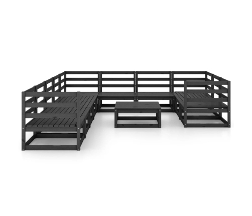 vidaXL 11-daļīgs dārza atpūtas mēbeļu komplekts, priedes masīvkoks