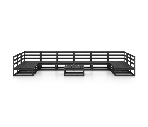 vidaXL 11-daļīgs dārza atpūtas mēbeļu komplekts, priedes masīvkoks