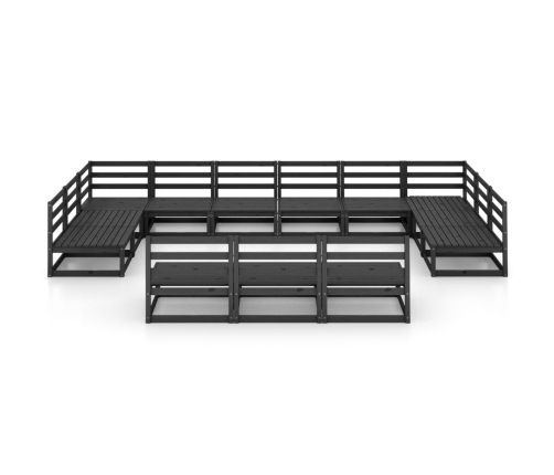 vidaXL 13-daļīgs dārza atpūtas mēbeļu komplekts, priedes masīvkoks