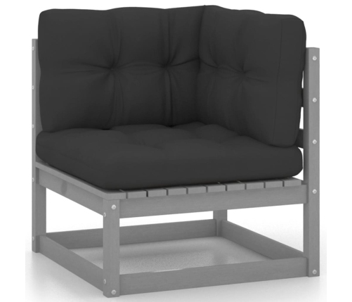 vidaXL 10-daļīgs dārza atpūtas mēbeļu komplekts ar matračiem, priede