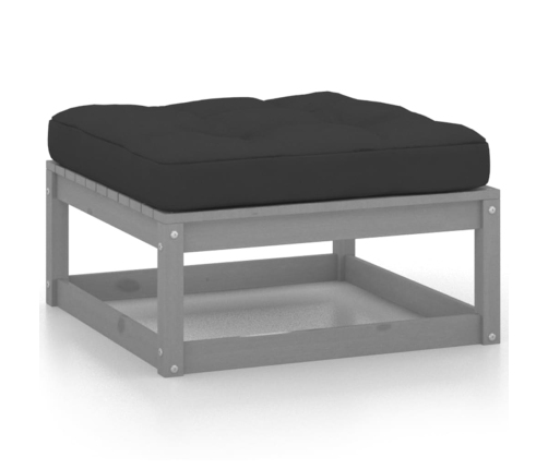 vidaXL 10-daļīgs dārza atpūtas mēbeļu komplekts ar matračiem, priede