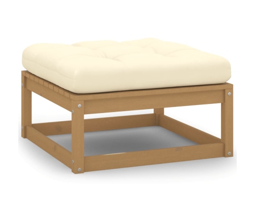 vidaXL 10-daļīgs dārza atpūtas mēbeļu komplekts ar matračiem, priede