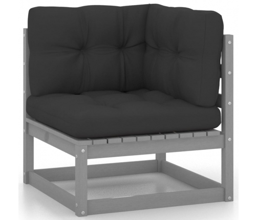 vidaXL 10-daļīgs dārza atpūtas mēbeļu komplekts ar matračiem, priede