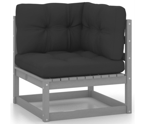 vidaXL 10-daļīgs dārza atpūtas mēbeļu komplekts ar matračiem, priede