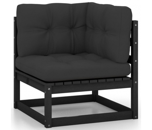 vidaXL 10-daļīgs dārza atpūtas mēbeļu komplekts ar matračiem, priede