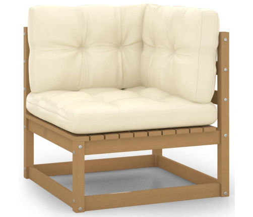 vidaXL 10-daļīgs dārza atpūtas mēbeļu komplekts ar matračiem, priede