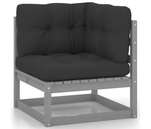 vidaXL 10-daļīgs dārza atpūtas mēbeļu komplekts ar matračiem, priede